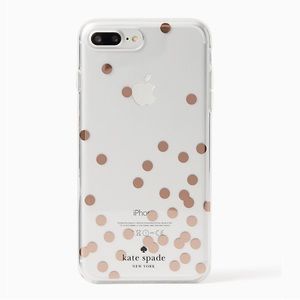Kate Spade Confetti Rose Gold Foil Case